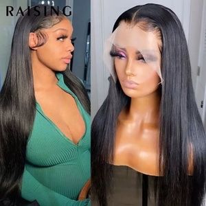 Ladies wig with long black hair